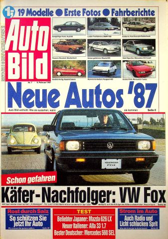 Deckblatt Auto Bild (07/1987)